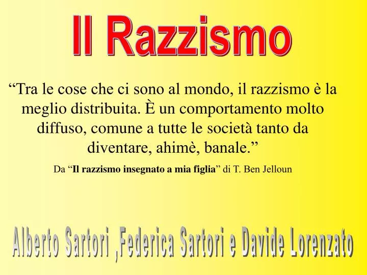 Tesina Di Terza Media Sul Razzismo Tesina Terza Media Sul Razzismo Powerpoint - Image to u