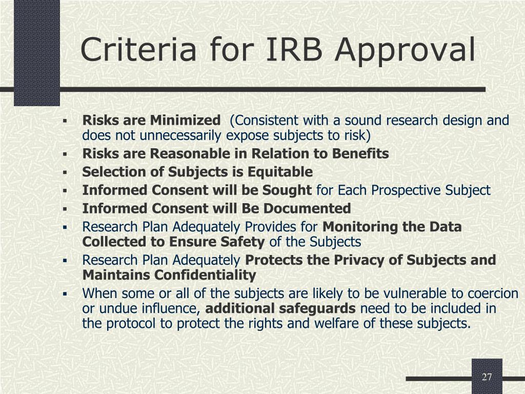 irb in research proposal
