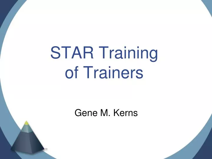 star training of trainers n.