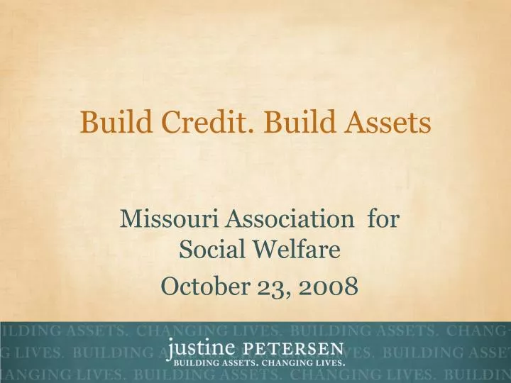 build credit build assets n.