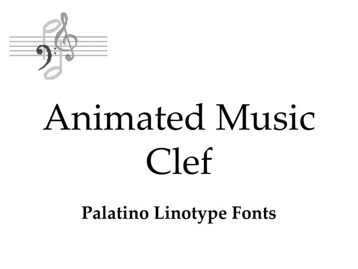 animated music clef n.