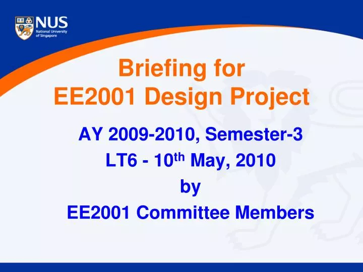 ay 2009 2010 semester 3 lt6 10 th may 2010 by ee2001 committee members n.