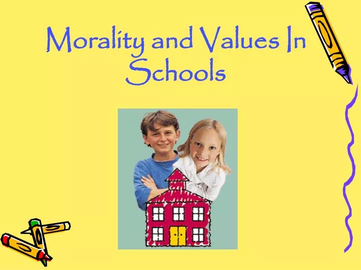 morality and values in schools n.