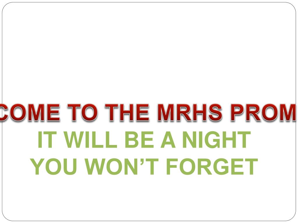 PPT - Mainland Regional High School’s Prom PowerPoint Presentation ...
