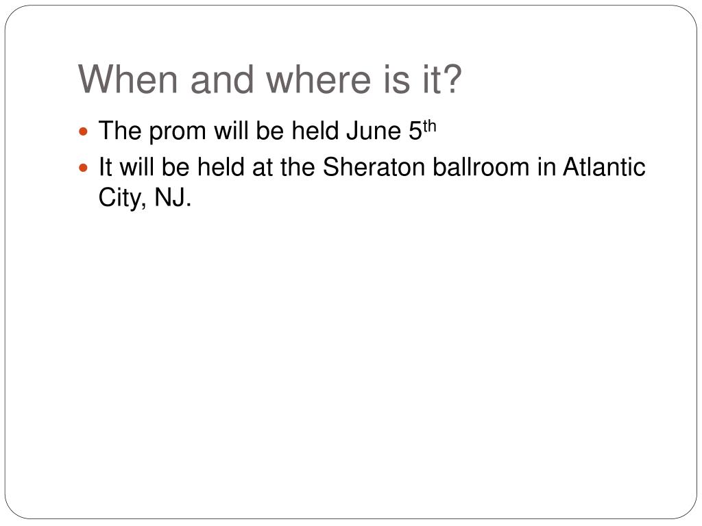 PPT - Mainland Regional High School’s Prom PowerPoint Presentation ...