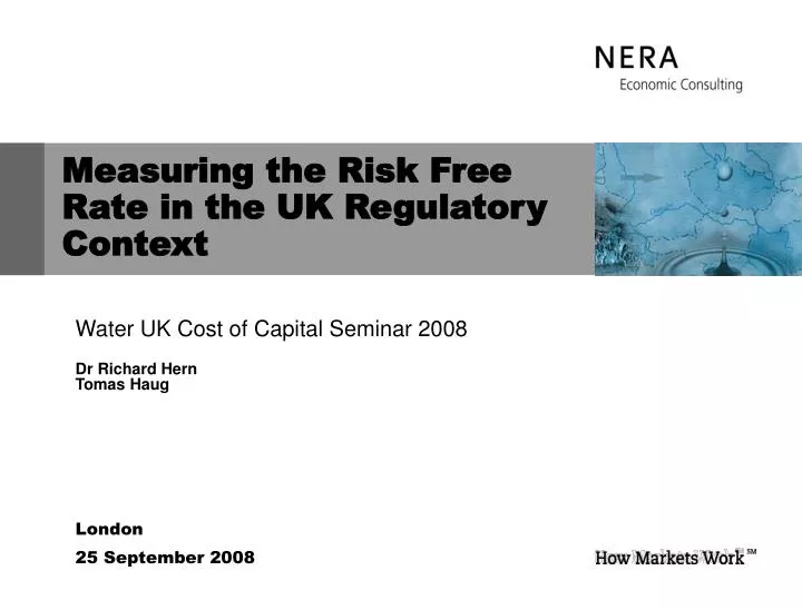 PPT Measuring the Risk Free Rate in the UK Regulatory Context