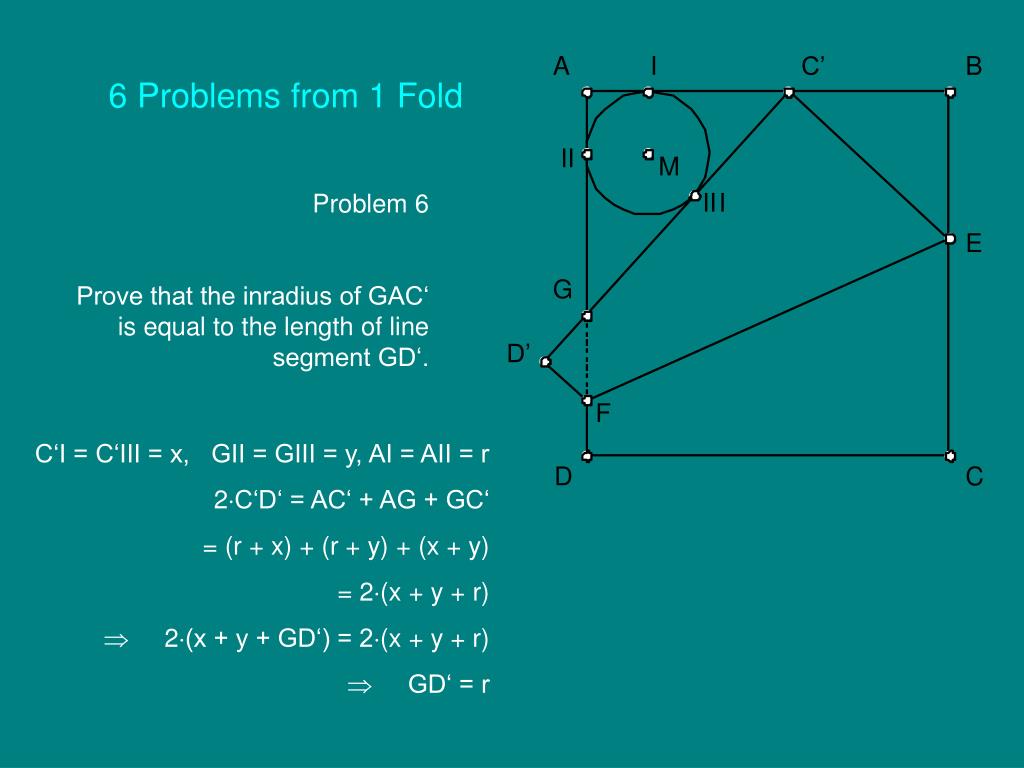 Ppt Origami Geometry Projects For Math Fairs Powerpoint Presentation Id 5624