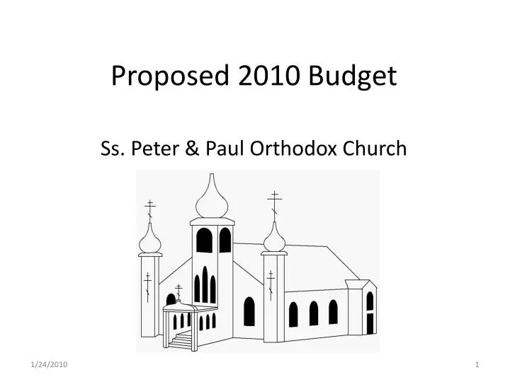 proposed 2010 budget n.