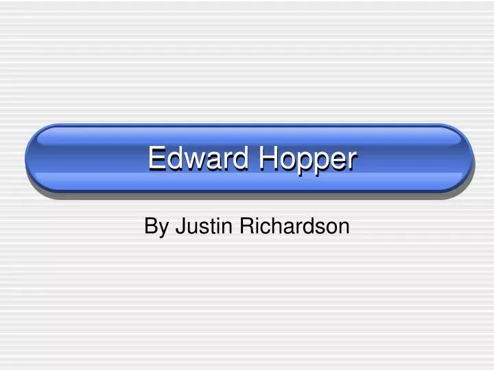 edward hopper n.