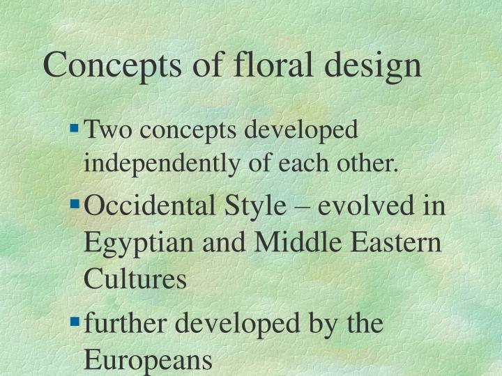 history of floral design powerpoint