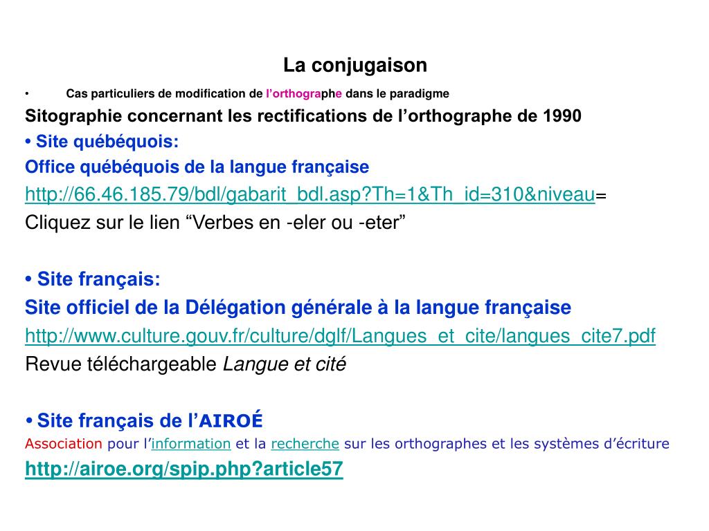 Ppt La Conjugaison Powerpoint Presentation Free Download Id 827037