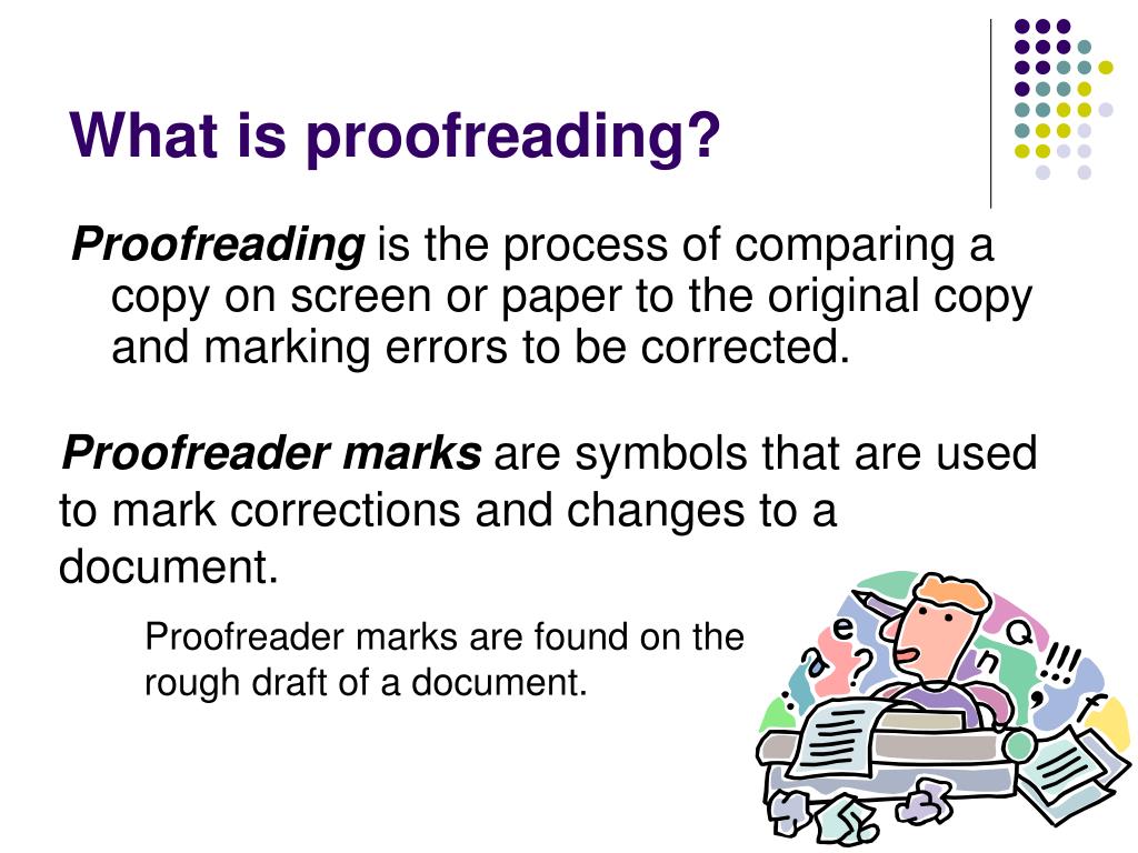 definition of proofreading