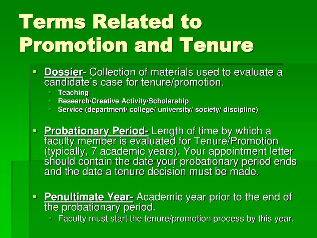 promotion and tenure dossier examples promotion and tenure dossier examples