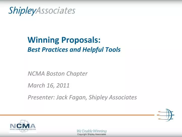 winning proposals best practices and helpful tools n.