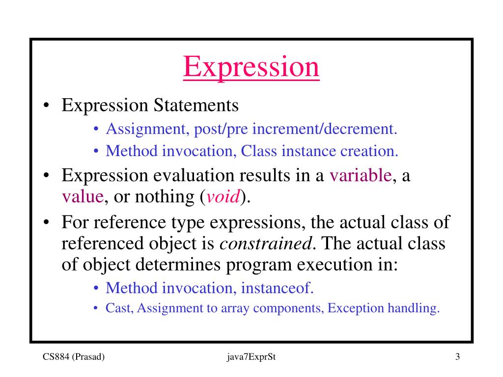 what is statement how is it different from expression