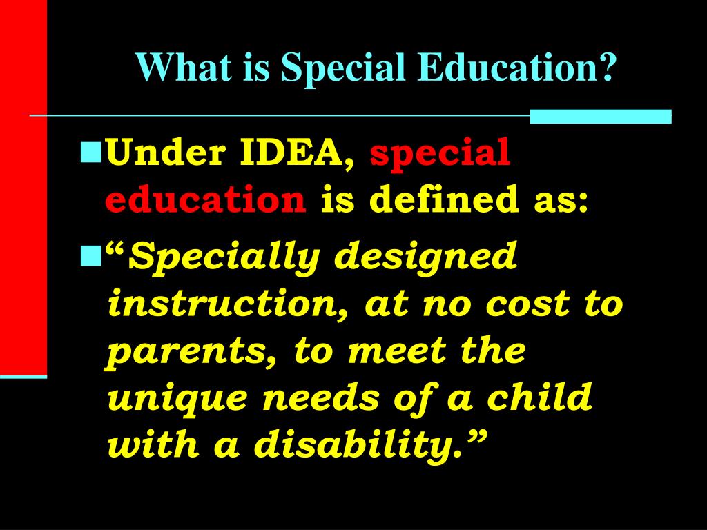 what is special about special education overview and analysis