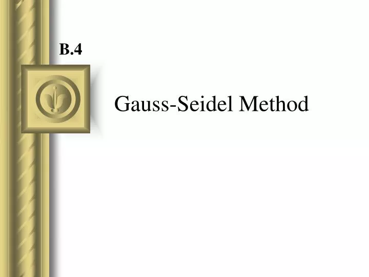 Gauss seidel method python plmauthentic