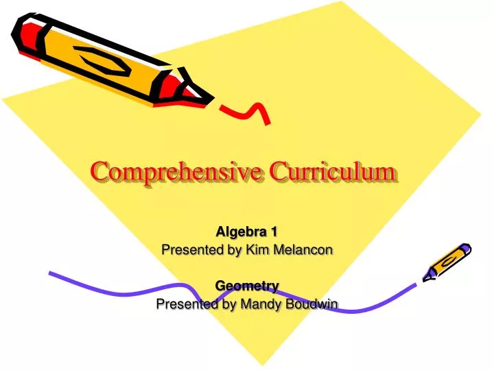 PPT - Comprehensive Curriculum PowerPoint Presentation, free download ...