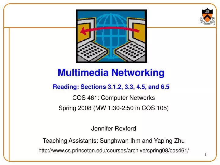 multimedia networking reading sections 3 1 2 3 3 4 5 and 6 5 n.