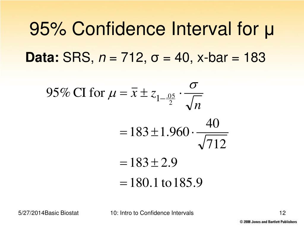 95 confidence interval case control study