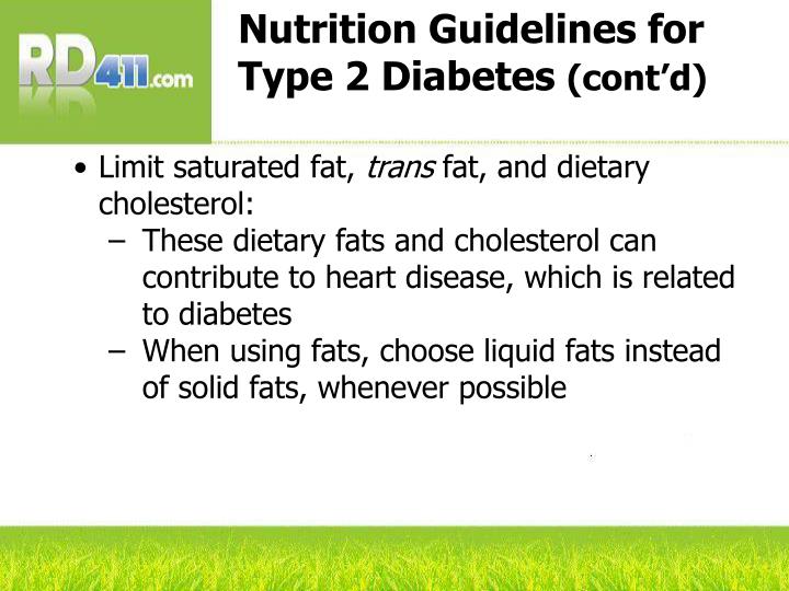PPT Managing Your Diabetes Through a Healthy Diet PowerPoint