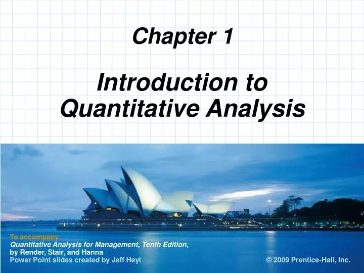 introduction to quantitative analysis n.