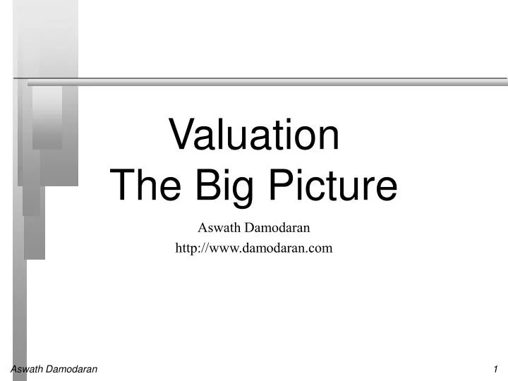 valuation the big picture n.