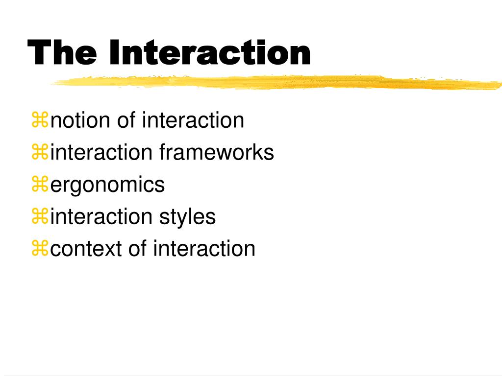 interaction presentation definition