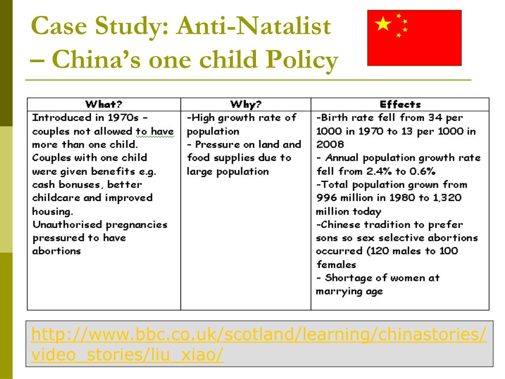 china anti natalist policy case study