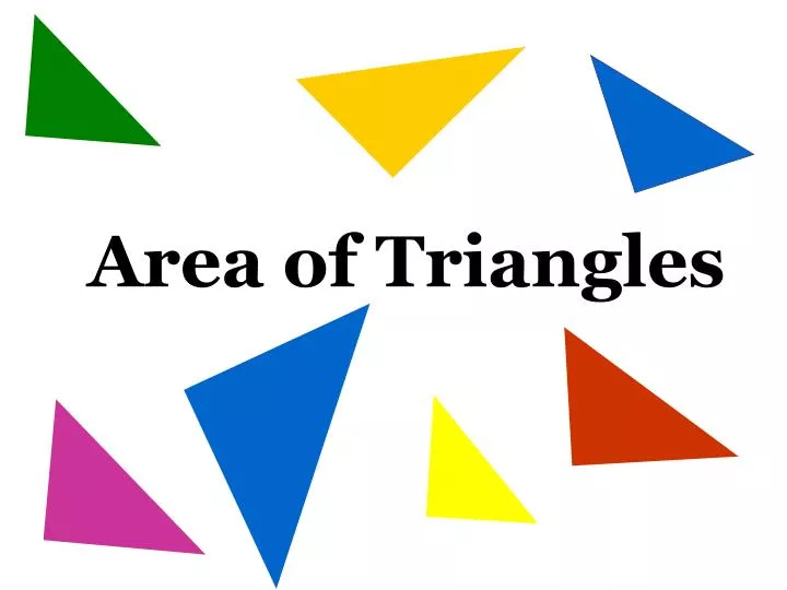 area of triangles presentation