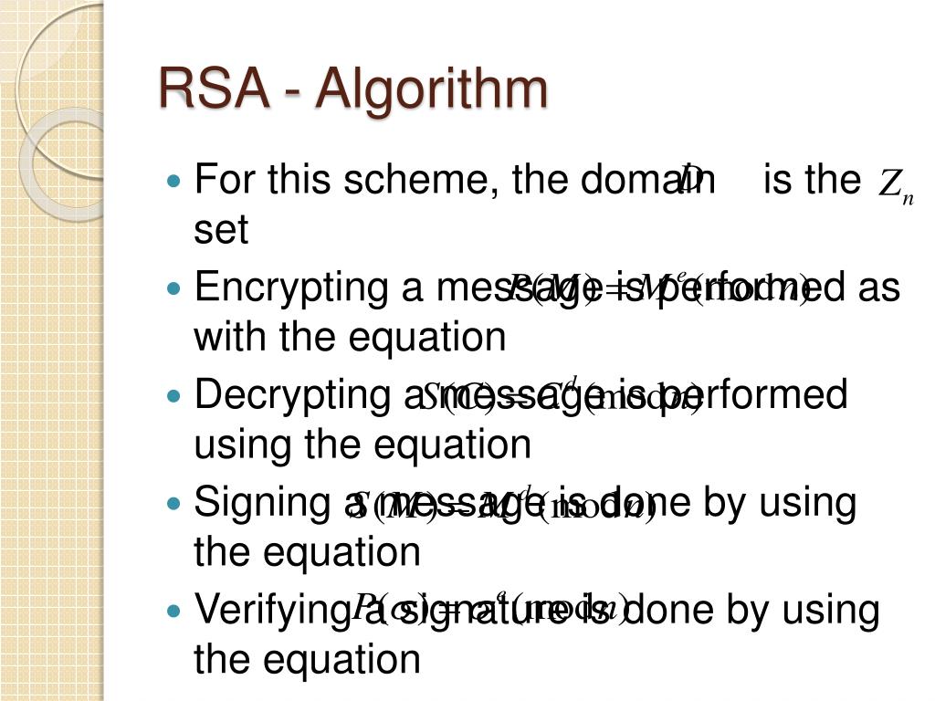 Алгоритм rsa является