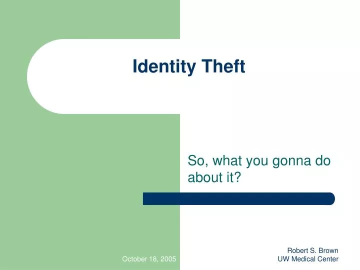 identity theft n.