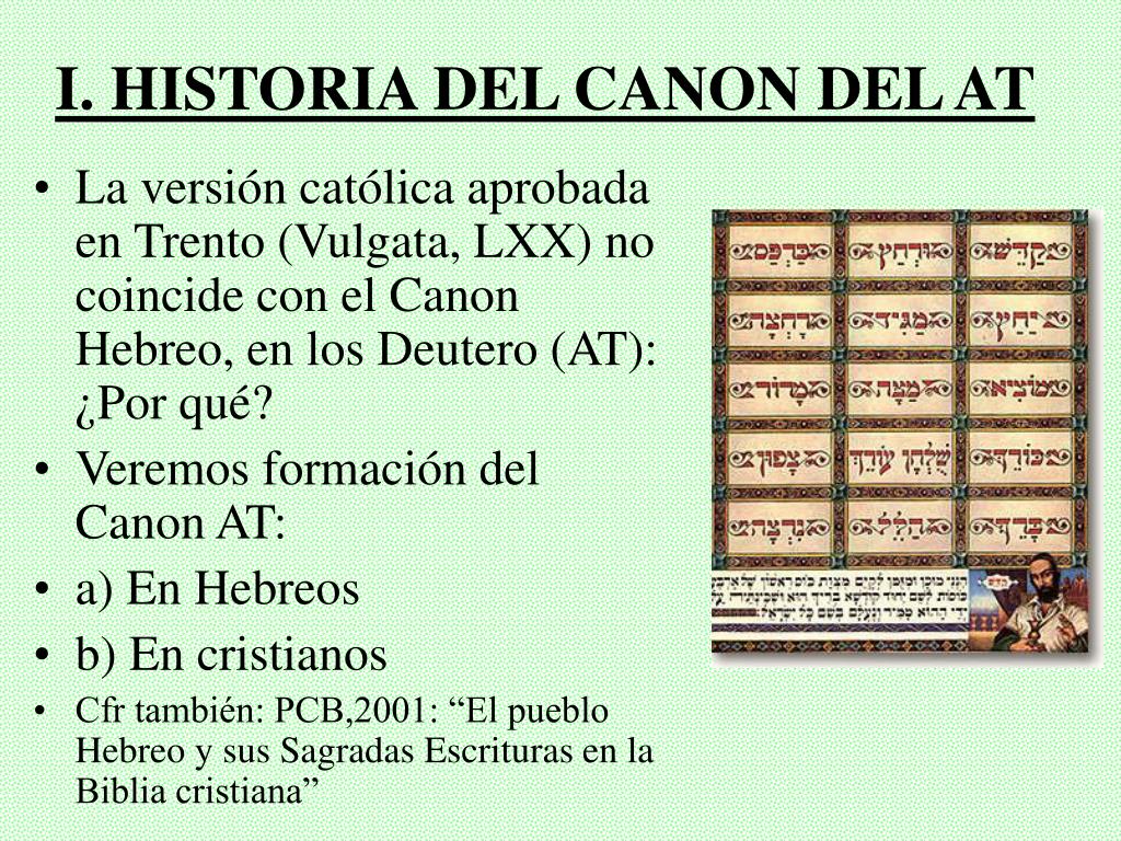 PPT - EL CANON DE LA BIBLIA PowerPoint Presentation, free download -  ID:832816