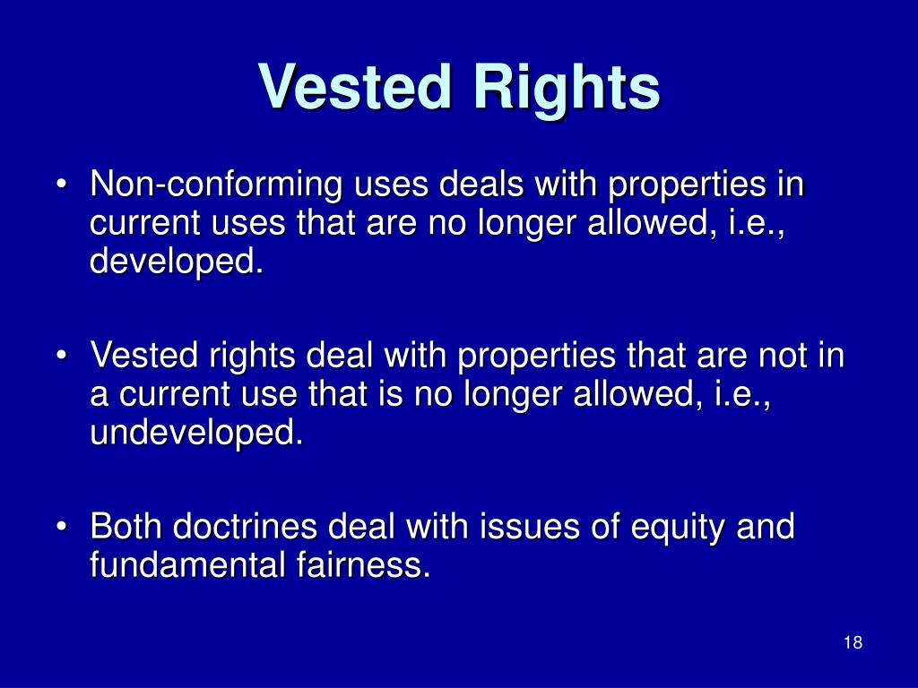 PPT - Nonconformities & Vested Rights PowerPoint Presentation, free  download - ID:833746