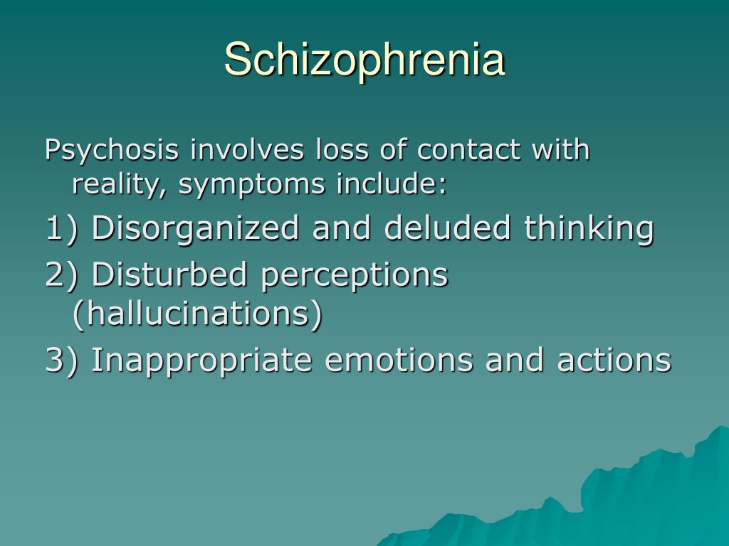 Ppt Schizophrenia Powerpoint Presentation Free Download Id 834605