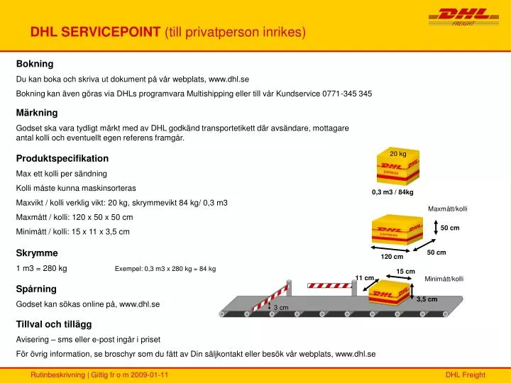 PPT - DHL SERVICEPOINT (till privatperson inrikes) PowerPoint Presentation  - ID:835786