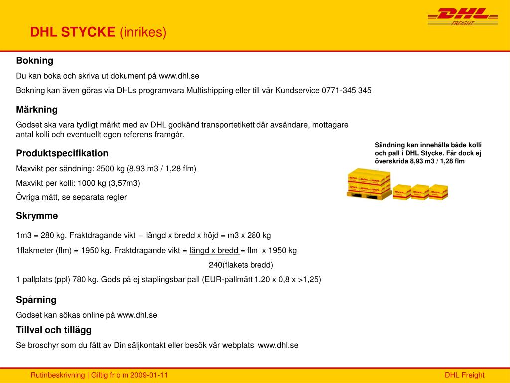 PPT - DHL SERVICEPOINT (till privatperson inrikes) PowerPoint ...