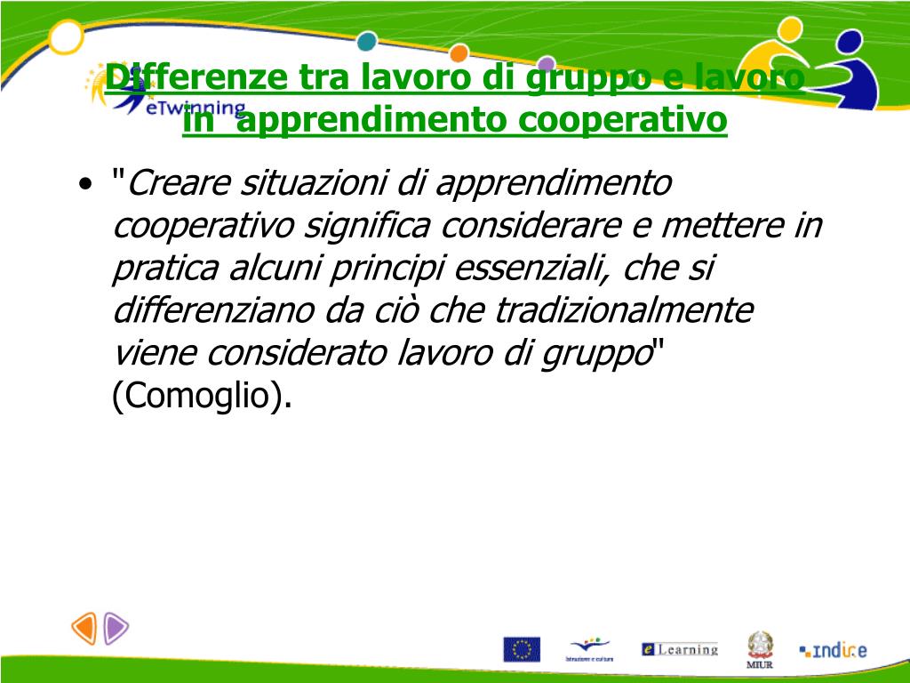 Differenza Tra Lavoro Di Gruppo E Cooperative Learning