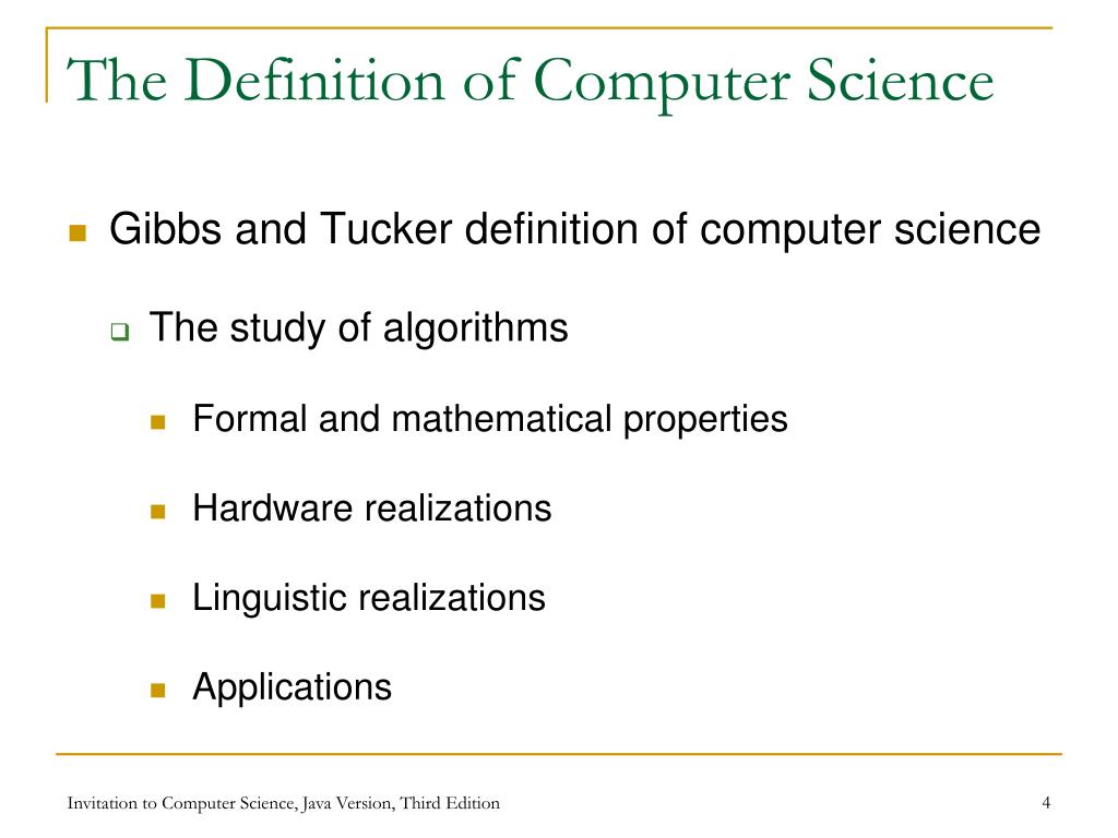 presentation definition in computer science