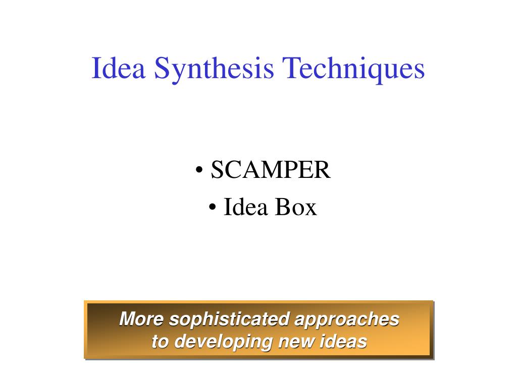 idea synthesis