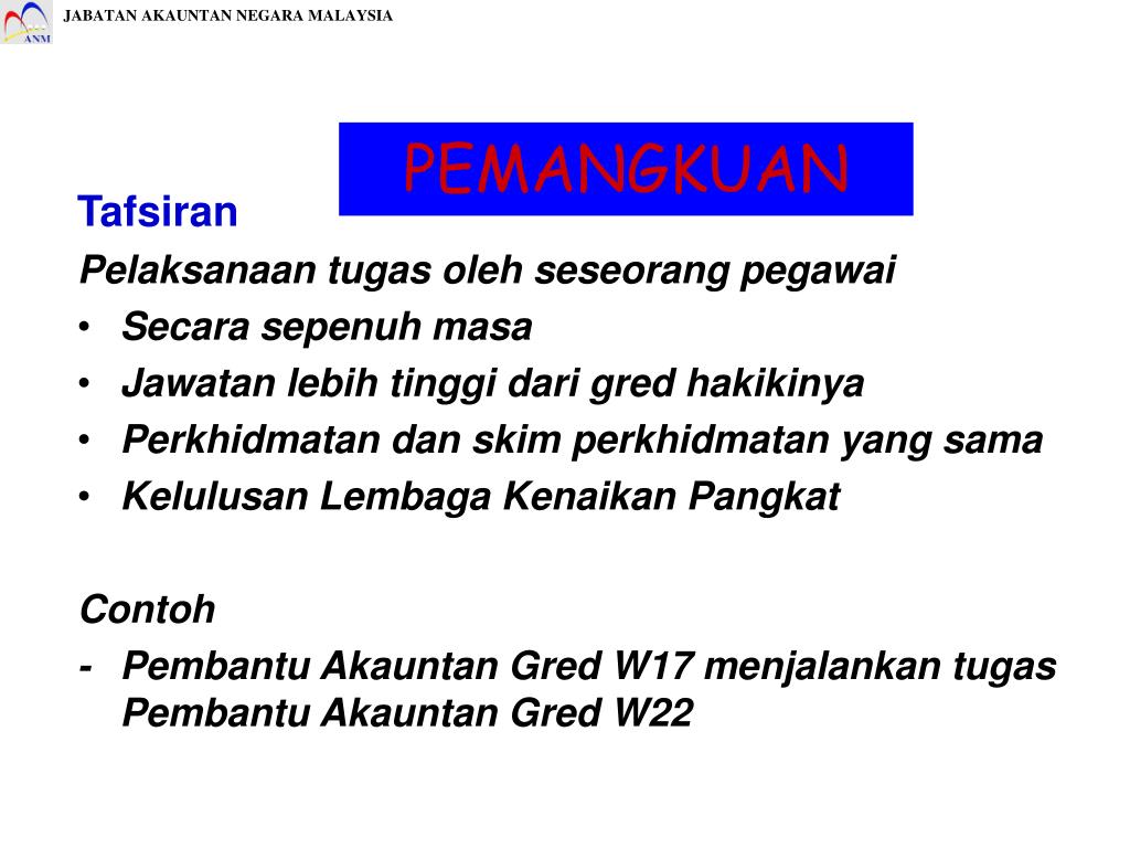 Contoh Salinan Surat Pengesahan Pemangkuan Jawatan