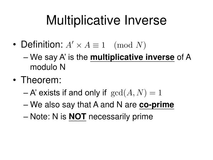 calculator multiplicative inverse Discrete CSC2110 5 GCD PPT Mathematics Tutorial and calculator multiplicative inverse Discrete CSC2110 5 GCD PPT Mathematics Tutorial and