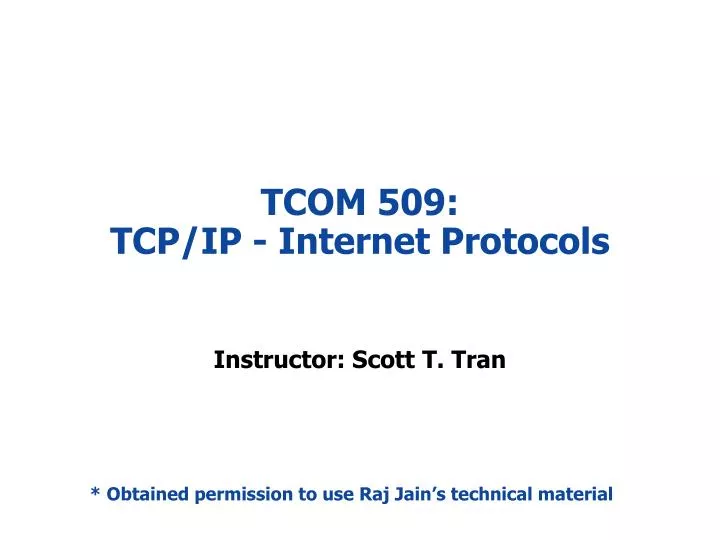 tcom 509 tcp ip internet protocols n.