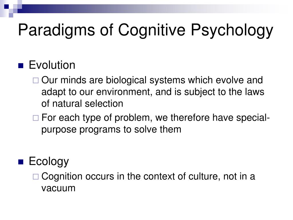 history and research methods in cognitive psychology