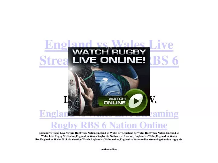 england vs wales live streaming rugby rbs 6 nation online n.