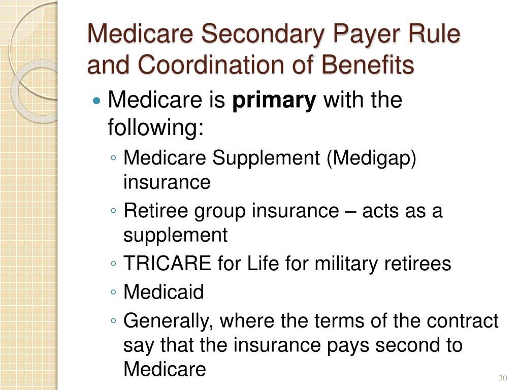 medicaid coordination of benefits with medicare