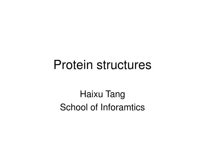 protein structures n.