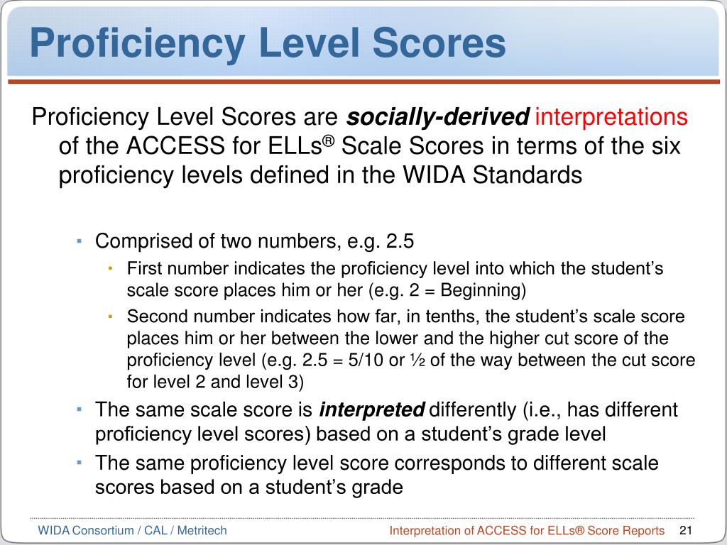 ACCESS for ELLs Score Report Interpretation Training on Vimeo