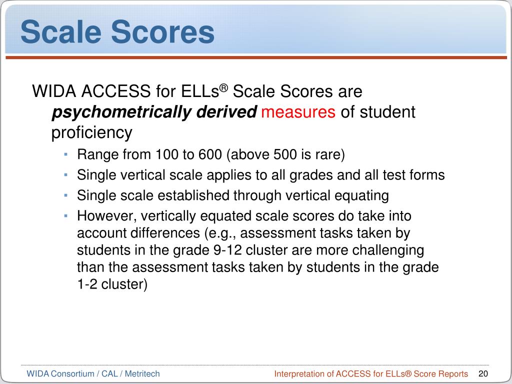 ACCESS for ELLs Score Report Interpretation Training on Vimeo