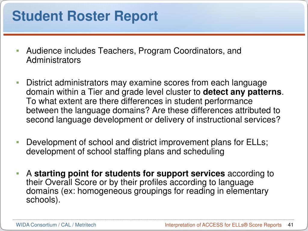 ACCESS for ELLs Score Report Interpretation Training on Vimeo